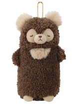 Cute Brown Bear Plush Pencil Case Pouch